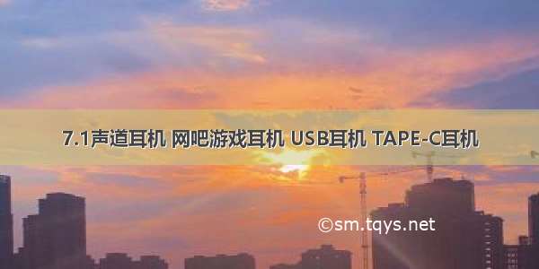 7.1声道耳机 网吧游戏耳机 USB耳机 TAPE-C耳机