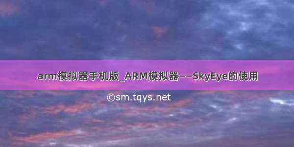 arm模拟器手机版_ARM模拟器——SkyEye的使用