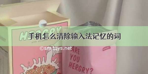 手机怎么清除输入法记忆的词