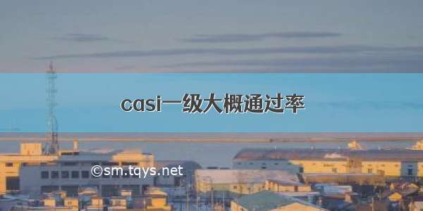 casi一级大概通过率