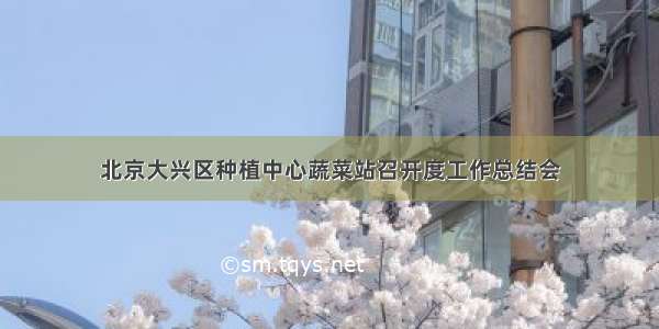 北京大兴区种植中心蔬菜站召开度工作总结会