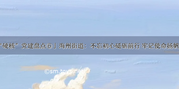 「“硬核”党建盘点⑥」海州街道：不忘初心砥砺前行 牢记使命扬帆起航