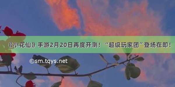 《小花仙》手游2月20日再度开测！“超级玩家团”登场在即！