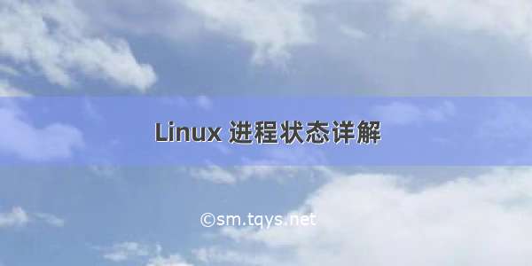 Linux 进程状态详解