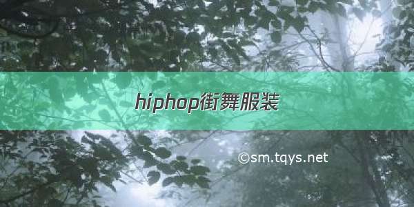 hiphop街舞服装