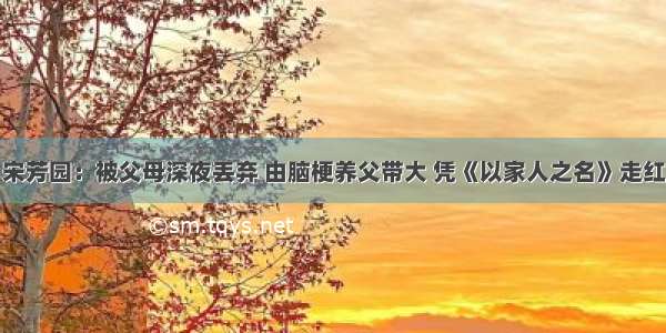 宋芳园：被父母深夜丢弃 由脑梗养父带大 凭《以家人之名》走红