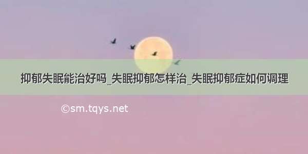 抑郁失眠能治好吗_失眠抑郁怎样治_失眠抑郁症如何调理