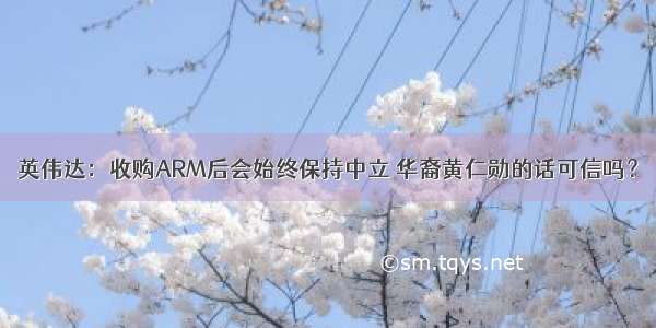 英伟达：收购ARM后会始终保持中立 华裔黄仁勋的话可信吗？