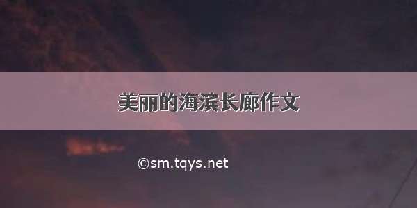 美丽的海滨长廊作文