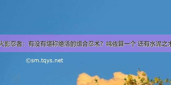 火影忍者：有没有堪称绝活的组合忍术？鸣佐算一个 还有水泥之术