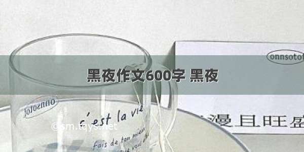 黑夜作文600字 黑夜