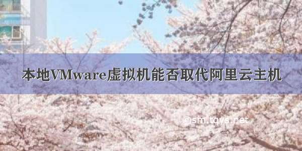 本地VMware虚拟机能否取代阿里云主机