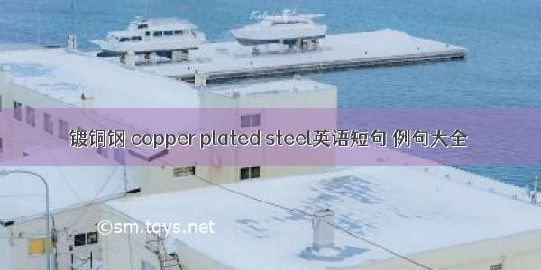 镀铜钢 copper plated steel英语短句 例句大全