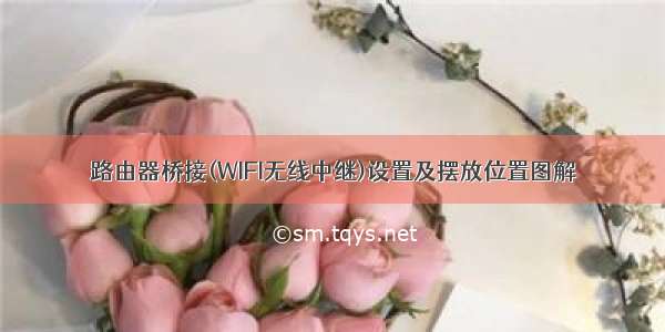 路由器桥接(WIFI无线中继)设置及摆放位置图解