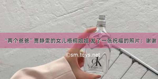 “两个爸爸”贾静雯的女儿梧桐姐姐 发了一张祝福的照片：谢谢