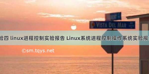 实验四 linux进程控制实验报告 Linux系统进程控制操作系统实验报告4