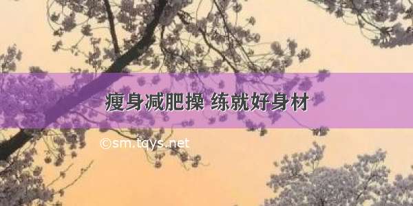 瘦身减肥操 练就好身材