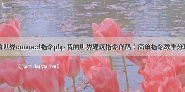 我的世界connect指令php 我的世界建筑指令代码（简单指令教学分享）