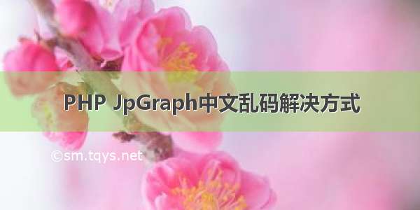 PHP JpGraph中文乱码解决方式