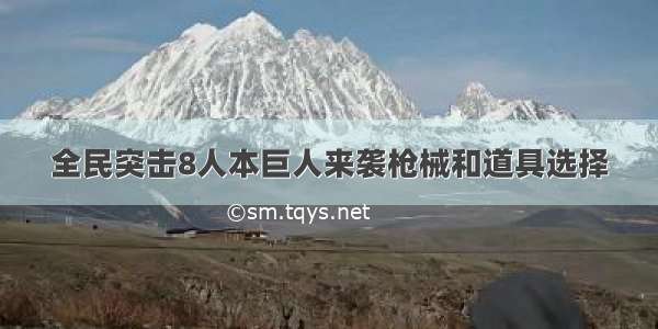 全民突击8人本巨人来袭枪械和道具选择