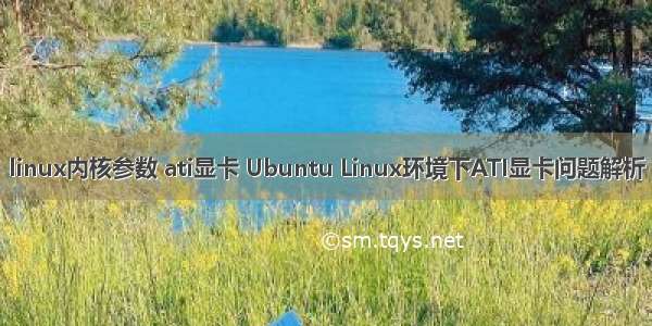 linux内核参数 ati显卡 Ubuntu Linux环境下ATI显卡问题解析