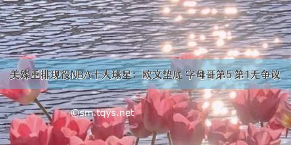 美媒重排现役NBA十大球星：欧文垫底 字母哥第5 第1无争议