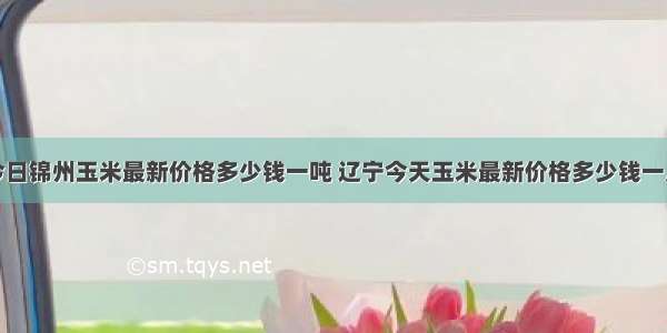 今日锦州玉米最新价格多少钱一吨 辽宁今天玉米最新价格多少钱一斤