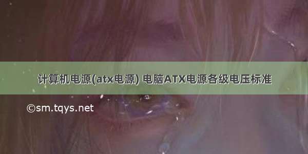 计算机电源(atx电源) 电脑ATX电源各级电压标准