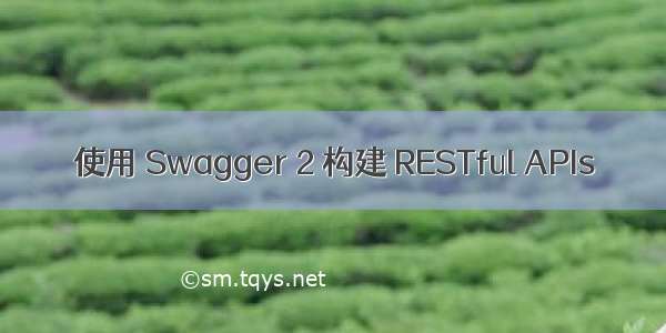 使用 Swagger 2 构建 RESTful APIs