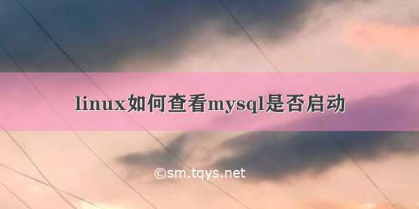 linux如何查看mysql是否启动