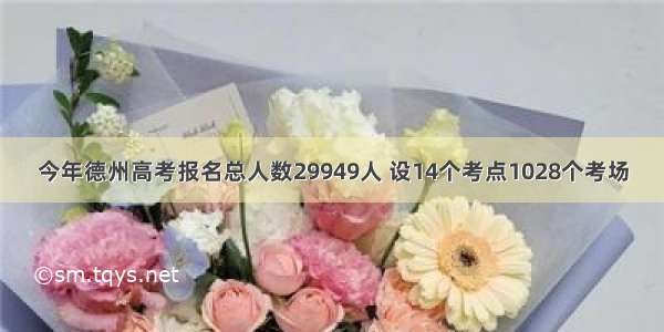 今年德州高考报名总人数29949人 设14个考点1028个考场