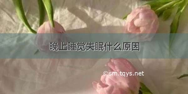 晚上睡觉失眠什么原因