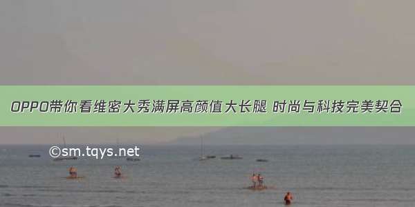 OPPO带你看维密大秀满屏高颜值大长腿 时尚与科技完美契合