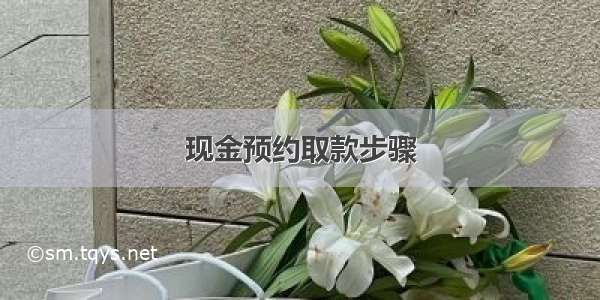 现金预约取款步骤