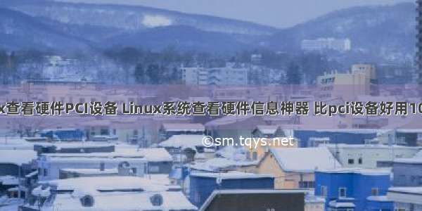 linux查看硬件PCI设备 Linux系统查看硬件信息神器 比pci设备好用100倍！