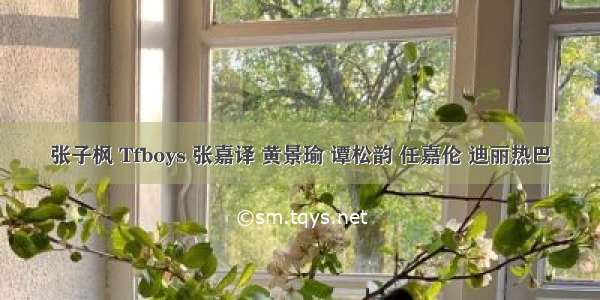 张子枫 Tfboys 张嘉译 黄景瑜 谭松韵 任嘉伦 迪丽热巴