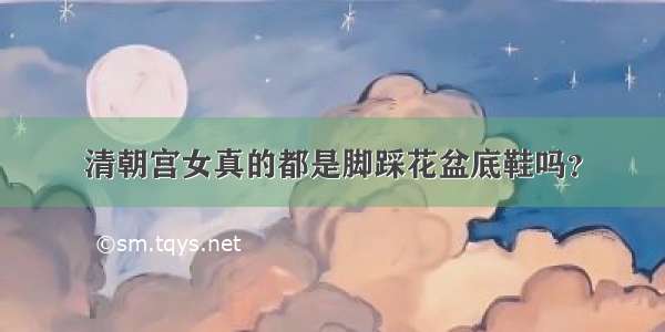 清朝宫女真的都是脚踩花盆底鞋吗？