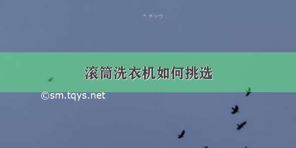 滚筒洗衣机如何挑选