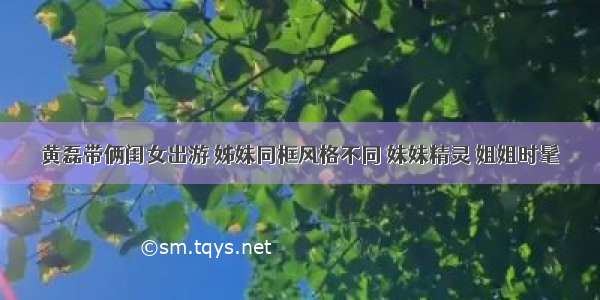 黄磊带俩闺女出游 姊妹同框风格不同 妹妹精灵 姐姐时髦