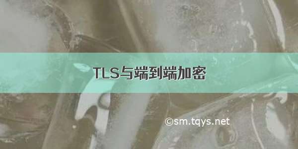 TLS与端到端加密