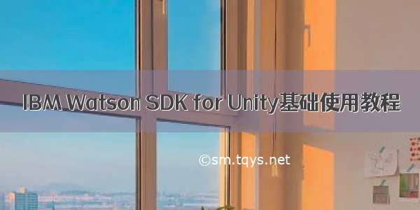 IBM Watson SDK for Unity基础使用教程