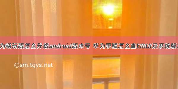 华为畅玩版怎么升级android版本号 华为荣耀怎么查EMUI及系统版本