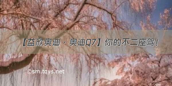 【益欣奥迪 · 奥迪Q7】你的不二座驾！