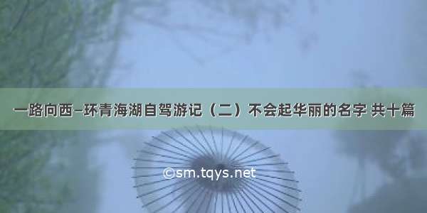 一路向西—环青海湖自驾游记（二）不会起华丽的名字 共十篇