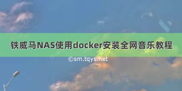 铁威马NAS使用docker安装全网音乐教程