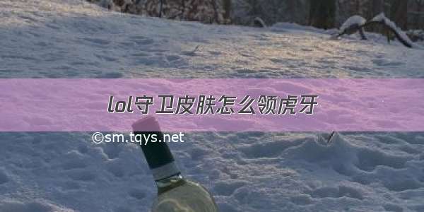 lol守卫皮肤怎么领虎牙