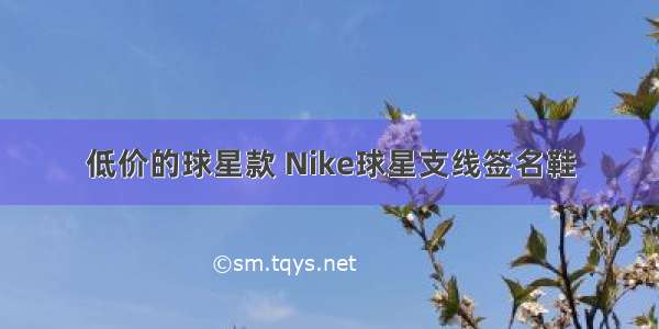 低价的球星款 Nike球星支线签名鞋