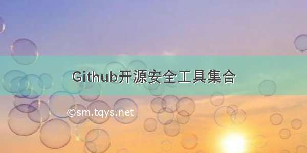 Github开源安全工具集合