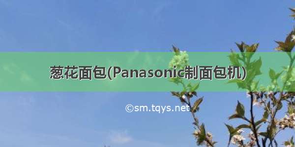 葱花面包(Panasonic制面包机)