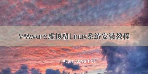 VMware虚拟机Linux系统安装教程